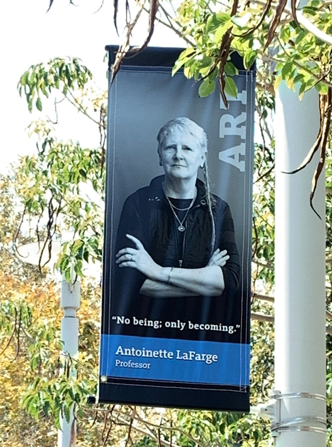 UCI pole banner