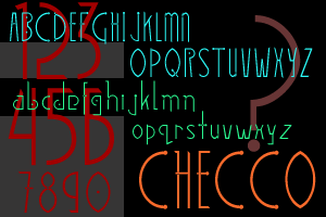 sample of Checco font