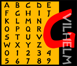 sample of the Vilhelm font
